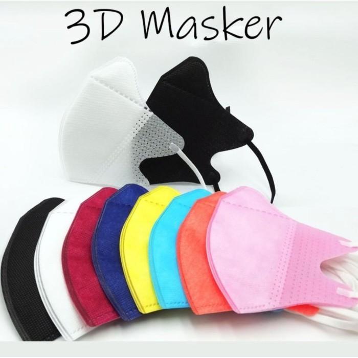 Gambar Masker 3D duckbill Earloop isi 50 Tanpa Box Duck bill warna warni - Putih dari Lbagstoremall undefined 2 Tokopedia