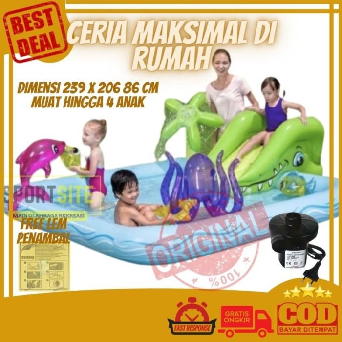 Jual Bestway Fantastic Aquarium Play Pool Kolam Renang Perosotan