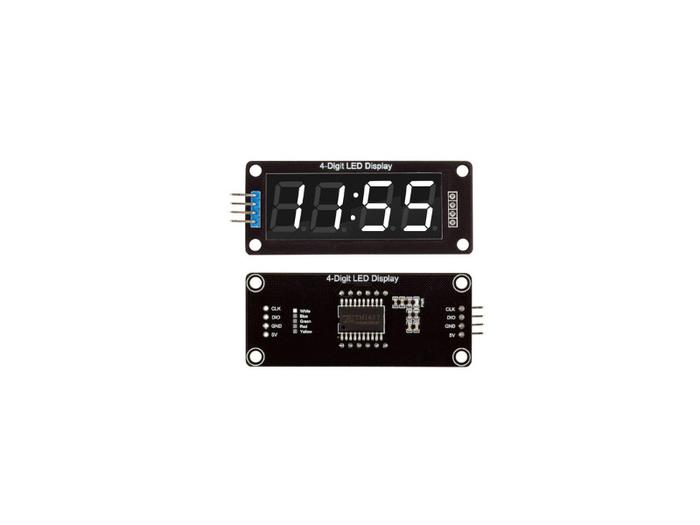 Gambar Module Seven Segment 4-Digit 0.56" TM1637 LED 7-Segment Display - White dari Alfa Electronics undefined Tokopedia