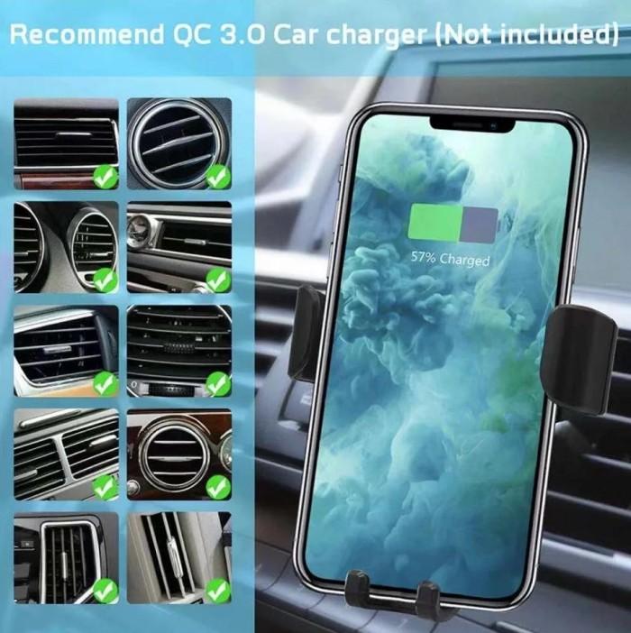 Jual Car Wireless Charger Phone Holder 15W Fast Wireles Charging