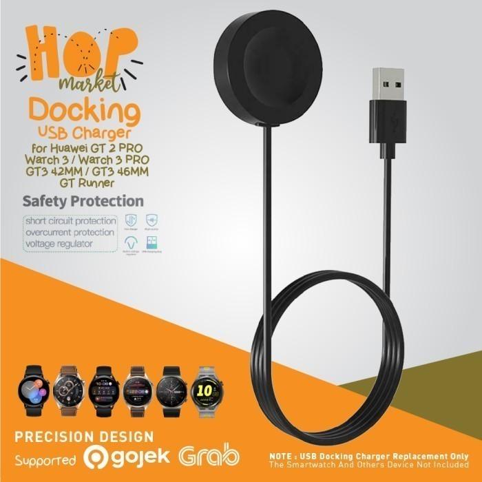 Gambar Charger Magnetic 1M For Huawei Gt4 46Mm 41Mm / Watch 4 / Pro Ultimate Ready - Black dari Elaslyn undefined Tokopedia