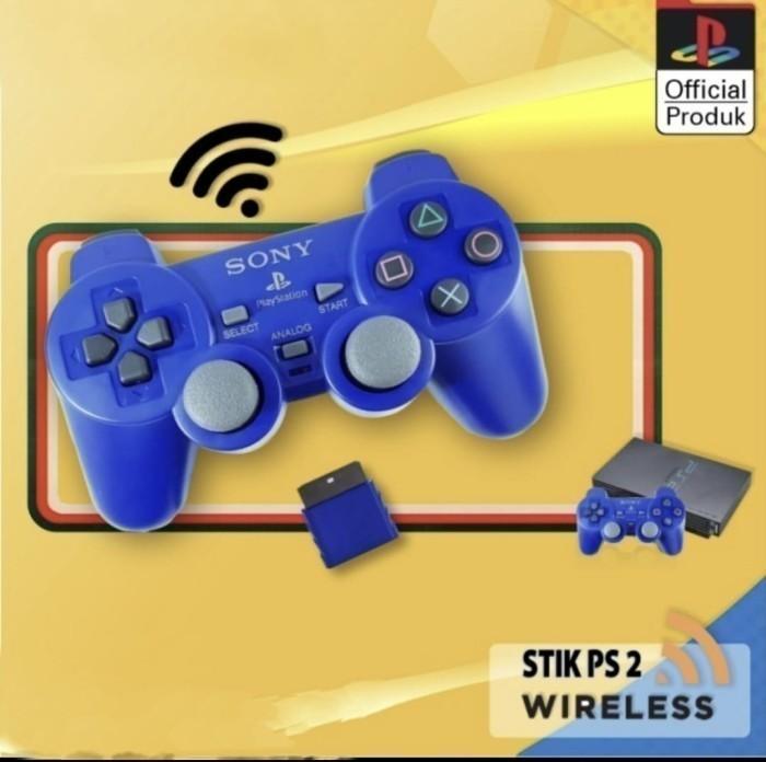 Gambar STIK STICK WIRELESS PS2 WARNA - Biru, Pack Blister dari Kacjkt undefined Tokopedia
