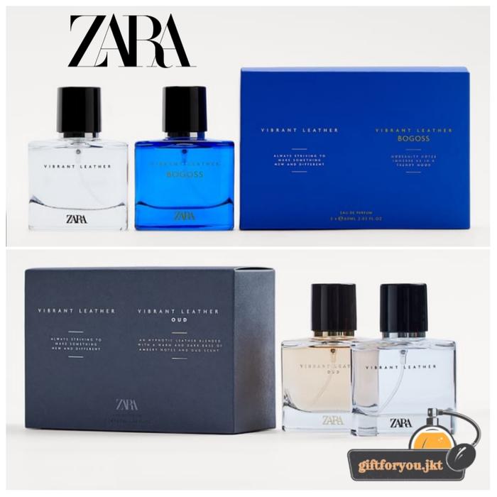 Zara Parfum Paket Vibrant Leather Oud Bogoss 60 Ml Edp Original Man