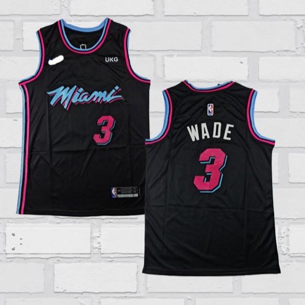 Jual BAJU JERSEY BASKET NBA SWINGMAN DWAYNE WADE MIAMI HEAT CITY