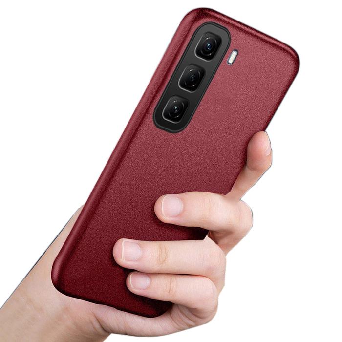 Gambar For infinix Hot 50 Pro Plus case casing Matte Silicone Soft Sandstone Super Scrub Non-slip For infinix Hot 50 Pro + Back cover Phone case casings - Red, Hot 50 Pro 5G dari Casing Collection undefined Tokopedia