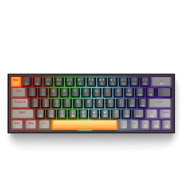 Gambar Gamen Titan V RGB Wired Mechanical Gaming Keyboard 60% 63 Keys Swappable Switch Titan 5 - Black Grey dari Clover Gaming Indonesia undefined Tokopedia