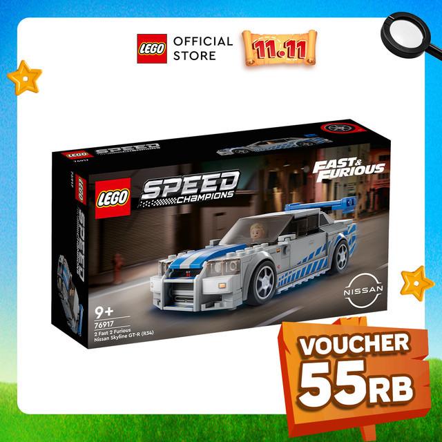 Gambar Lego Speed Champions 76917 2 Fast 2 Furious Nissan Skyline Gt-R (R34) (319 Pieces) Mainan Susun (9 Tahun+) [Bestseller] dari Neni Gripwersaz undefined Tokopedia