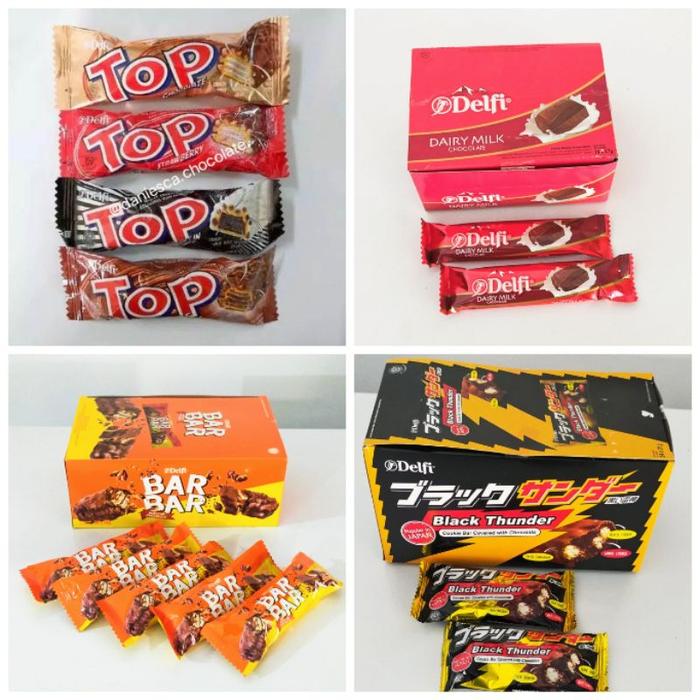 Gambar .Eceran aneka coklat Delfi dairy milk Delfi top bar bar black thunder ( ds bgr ) dari zulkarnainjjj undefined Tokopedia