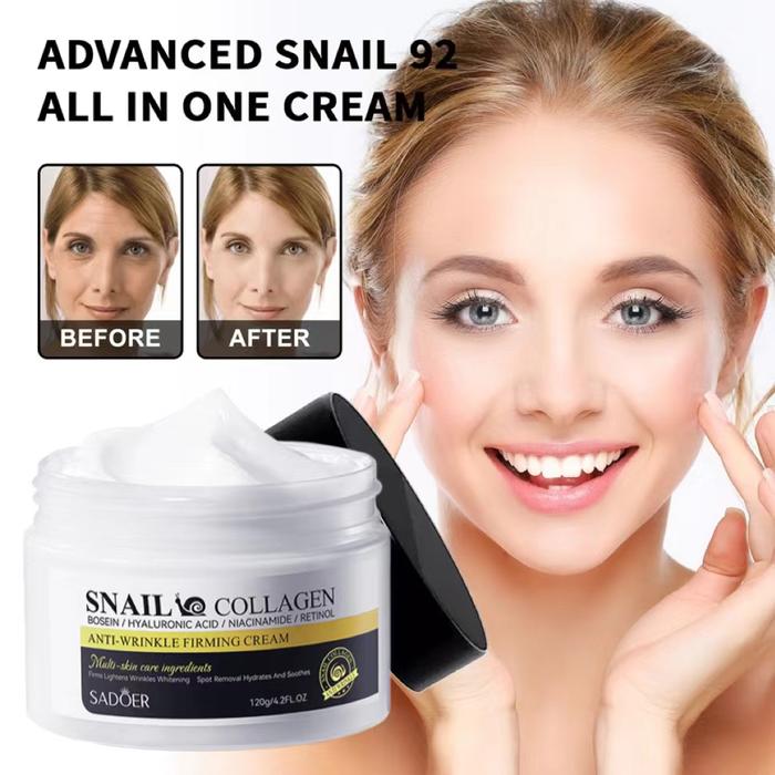 Gambar Memetinds NEW ! SADOER Anti-aging cream Niacinamide facial cream Collagen Snail Cream 120g krim pengencang pencerah pelembap wajah perawatan kulit Krim Wajah Pengencang Anti Kerutan Instan Krim Peremajaan Anti Keriput TERLARIS BERKUALITAS dari Memetinds undefined Tokopedia