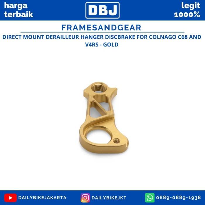 Gambar SALE TERLARIS FRAMESANDGEAR DIRECT MOUNT DERAILLEUR HANGER DISCBRAKE FOR COLNAGO C68 AND V4RS READYY - GOLD dari fikkaayundaw undefined Tokopedia