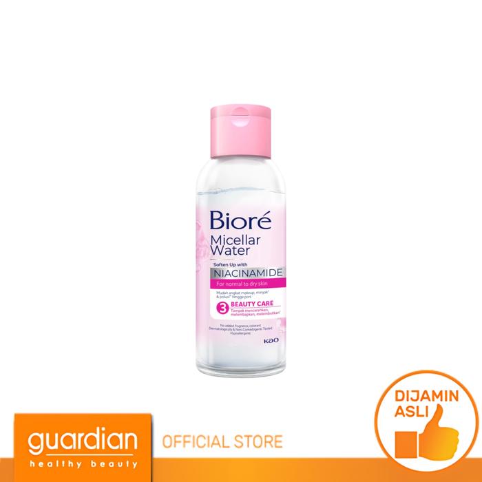 Gambar Biore Micellar Water Soften Up Pembersih Wajah 90Ml - Make Up Remover Niacinamide dari Guardian Official Store undefined Tokopedia