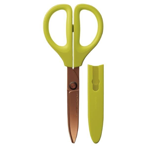 Gambar PTR Kokuyo Titanium Glueless Blade Scissors. HAZA-PT280 - YELLOW GREEN dari Toko Abuna undefined Tokopedia
