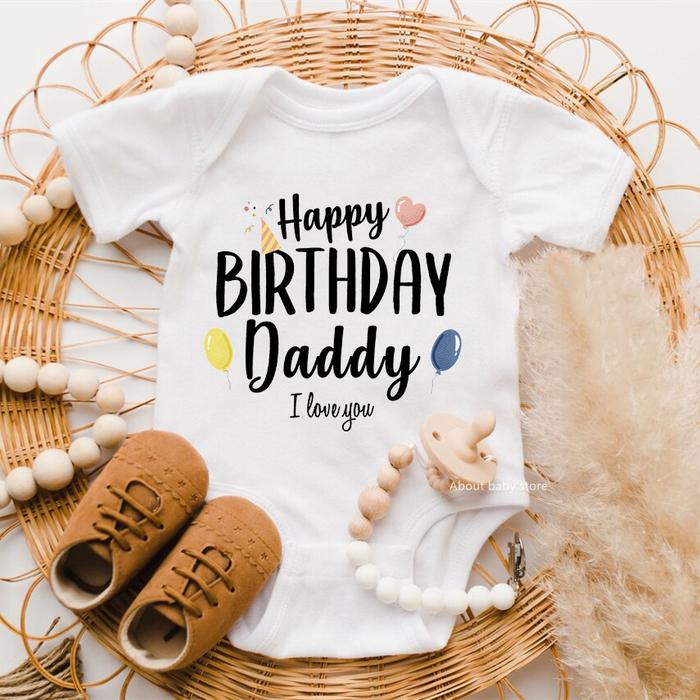 Jual Happy Birthday Daddy I Love You Toddler Boys Girls Infant