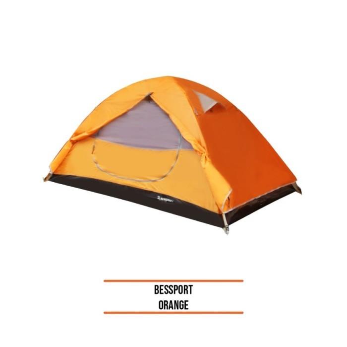 Gambar Tenda Camping Kap 2 Orang BESSPORT TENT Double Layer Frame Alloy - Orange dari Outdoor Jakarta undefined Tokopedia