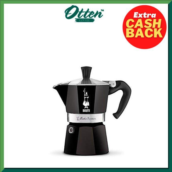 Gambar Bialetti - Moka Express Black 1 Cup - Mokapot Alat Seduh Kopi Manual Coffee Maker dari madesu1212 undefined Tokopedia