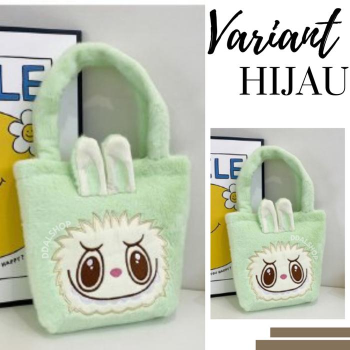 Gambar Tas Selempang Wanita Bag Anak Anak Remaja Cewek Kekinian Karakter Labubu Gaya Korean Style - Hijau dari DDALSHOP undefined Tokopedia