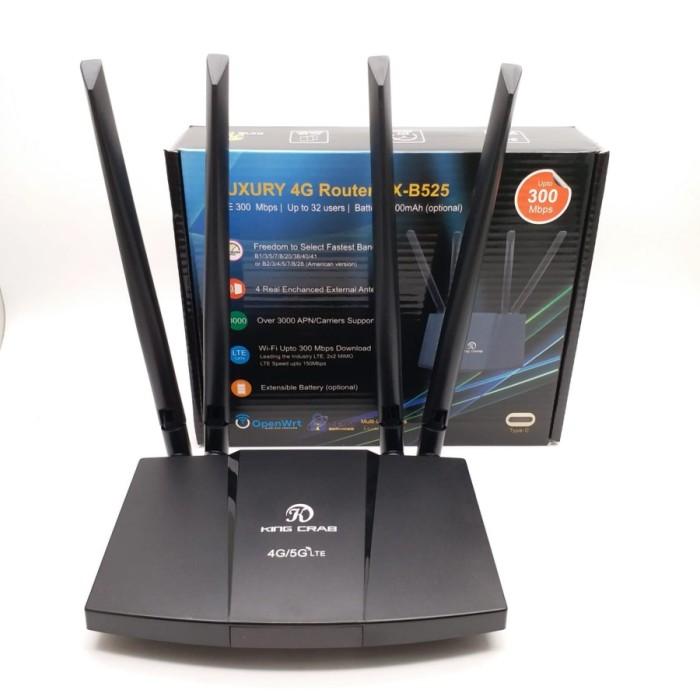 Gambar Router Modem B311 Pro 300Mbps 5G / 4G Unlock All Operator Free Antena Terbaik 100% Original - AX B525 dari ajishop87 undefined Tokopedia