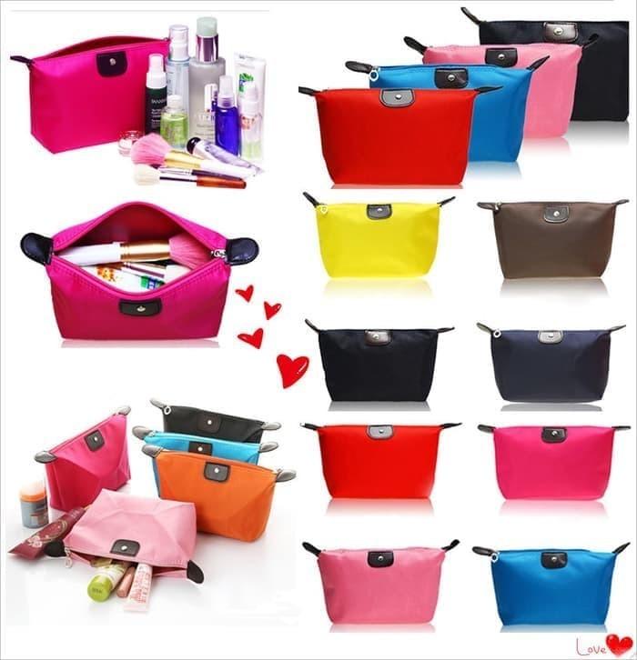 Gambar TAS KOSMETIK MURAH / POUCH BAG COSMETIC - Merah Muda dari TravelFriend undefined 5 Tokopedia