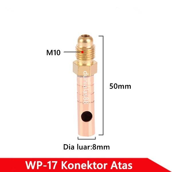 Gambar Sparepart Konektor utk WP-17 WP-18 WP-26 QQ150 QQ300 TIG Welding Torch - Atas WP17 dari Dunia Las 88_NEW undefined Tokopedia