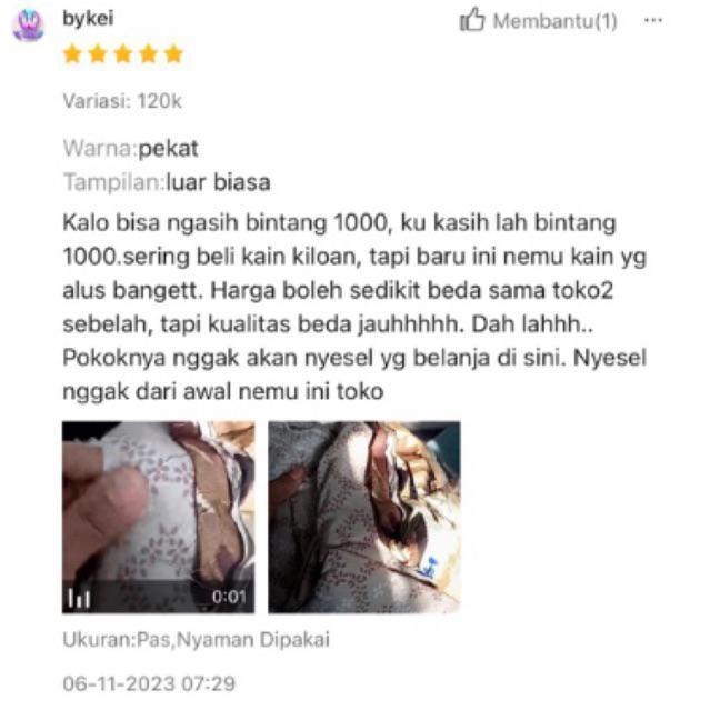 Gambar (KHUSUS LIVE) kain kiloan rayon viscose dan twill potongan ex garmen dari opoonahjoobsg undefined Tokopedia