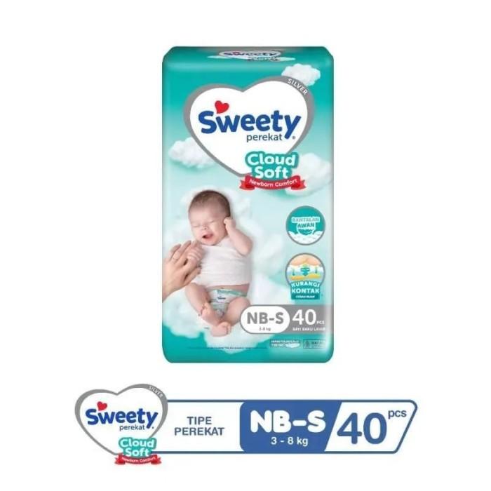 Gambar TERBARU SWEETY SILVER PANTS BIG PACK COMFORT POPOK CELANA BAYI BABY DIAPERS NBS40 S36 M28 L26 XL24 XXL22 SOFT CLOUD DIAPER BABY EXTRA SERAP AIR GROSIR BANDUNG SEKALI PAKAI IBU BAYI ANAK PREMIUM S M L XL XXL NB NEWBORN 40 36 28 26 24 22 - NEWBORN 40 SILV dari MAKNI_STORE undefined Tokopedia