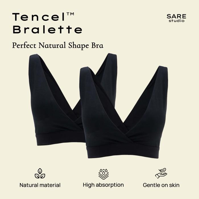 Gambar PTR Bra - Sare Studio Cita Tencel Padded Bralette - BH - 2 Pcs - Black, S dari valeros store undefined Tokopedia