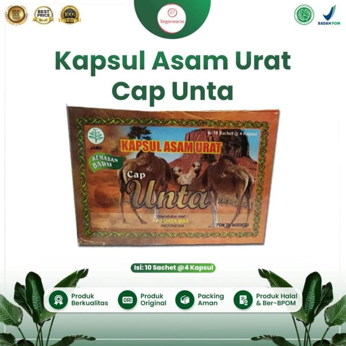 Gambar Obat Herbal Asam Urat- Jamu Kapsul Cap Unta dari Toko Segerwaras undefined Tokopedia