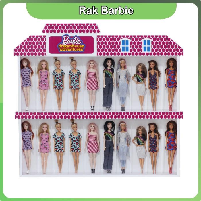 Jual Rak Acrylic/Akrilik Boneka Barbie Dream House isi 20