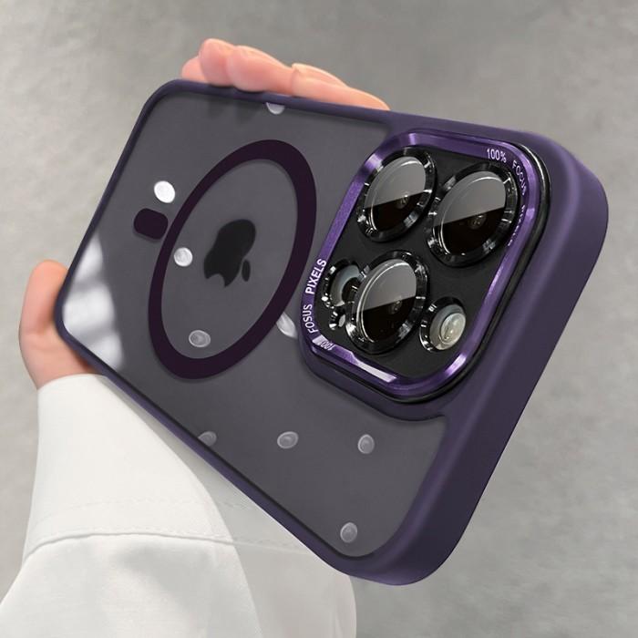Gambar Case Tahan Guncangan Mendukung Pengisian Nirkabel  iPhone 12 13 14 15 - titanium grey, iphone 12 - deep purple, 15 pro max dari IPhoneGift undefined Tokopedia