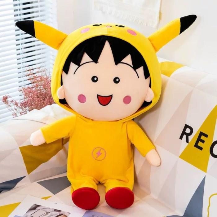 Gambar Boneka Chibi Maruko Chan 50cm Boneka Chibi Marukochan New - Pink dari nitaaa10 undefined 5 Tokopedia