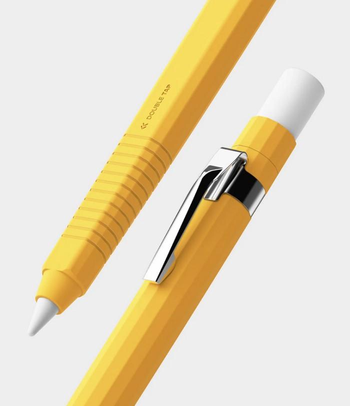Gambar Case Apple Pencil Pro 2nd Generation Case Ringke Silicone Drafting Pencil Case - Yellow dari Primary Cares Official undefined Tokopedia
