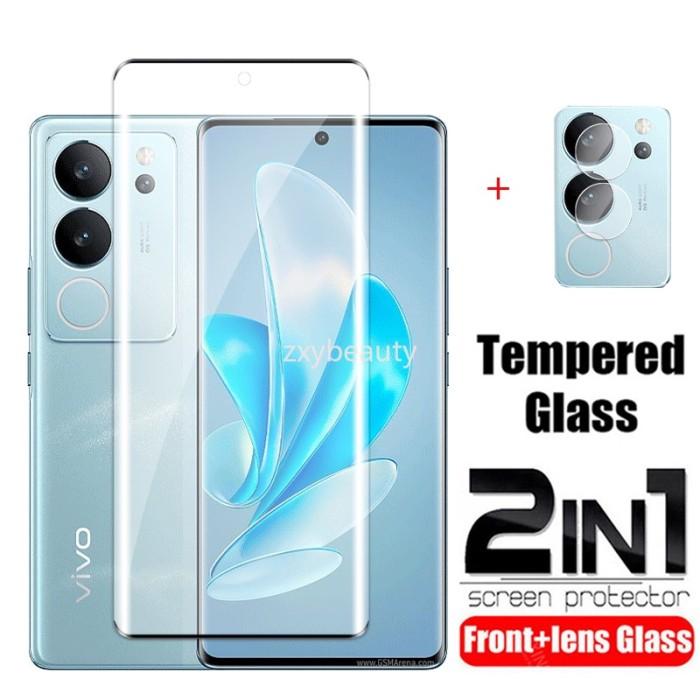 Gambar Pelindung Layar Tempered Glass Untuk Vivo V29 5G V29e Paket 2 in 1 - Vivo V29 5G dari Crecent Cell Store undefined Tokopedia