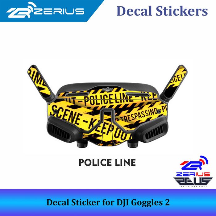 Gambar Decal Sticker for DJI Goggles 2, Skin for DJI Goggles 2 - Police Line dari Zerius undefined Tokopedia