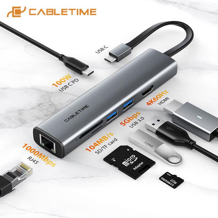 Usb C Hub Macbook Air 11 Hdmi Adapter Jual CABLETIME In Slim USB C