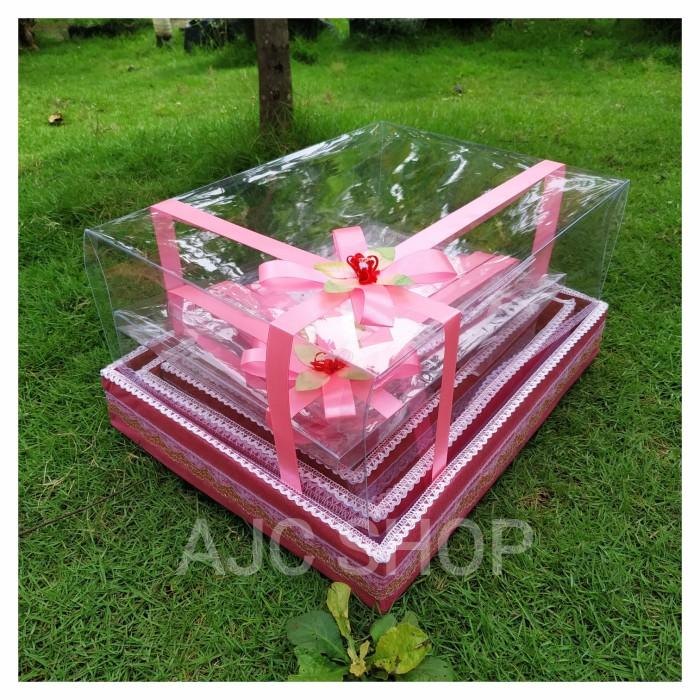 Gambar E-Katalog- Kotak Seserahan Hantaran Pernikahan 1 Set Isi 4 Lamaran Bingkisan Grab/Gosend - pink dari Jiazhen Ofc undefined Tokopedia
