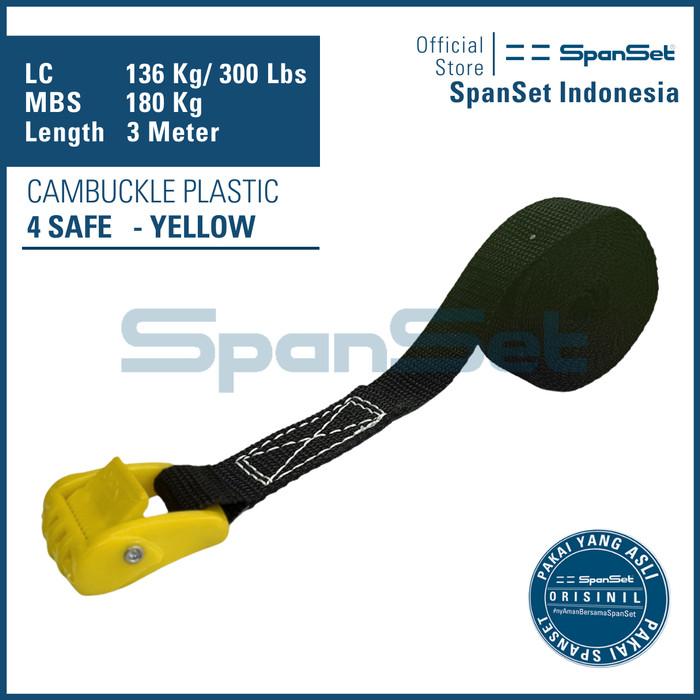 Gambar 4Safe Ratchet Cambuckle Plastik Kapasitas Ikat 136 kg Panjang 2,85 Meter - Kuning dari Spanset Indonesia undefined Tokopedia