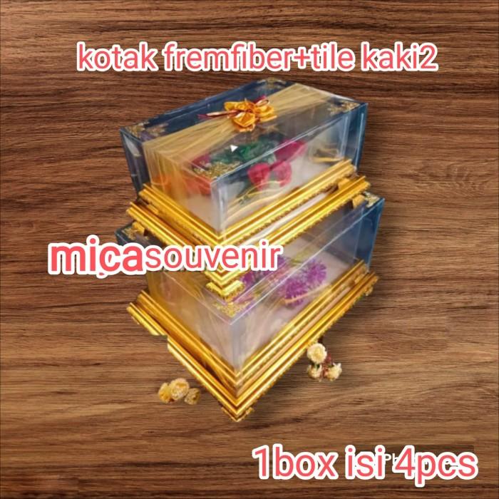 Gambar Box Kotak Hantaran Pernikahan Lamaran Seserahan Grab/Gosend - frame tile gold dari Jiazhen Ofc undefined Tokopedia