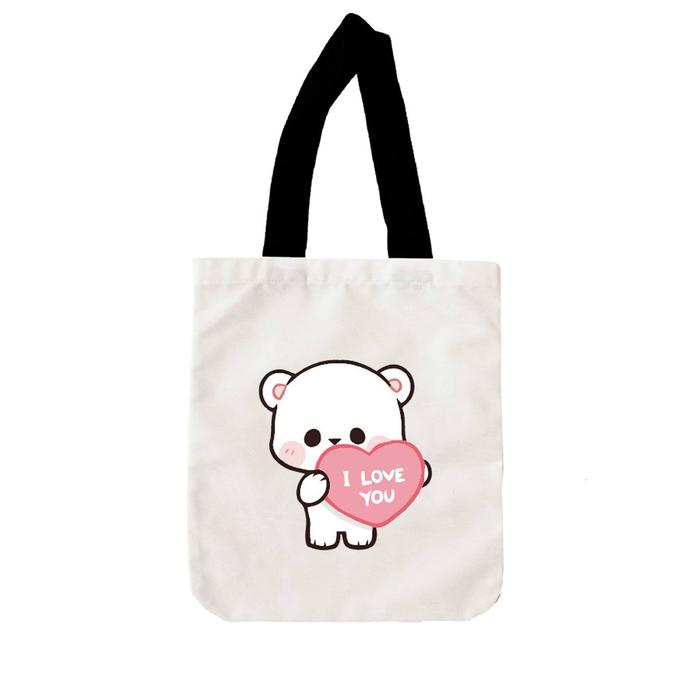 Gambar Totebag Kanvas Panda - Tote Bag Kombinasi Gambar Trend Terbaru Boneka Lucu Unisex | Devva.id - PANDA 01 dari Padaringan.co undefined Tokopedia