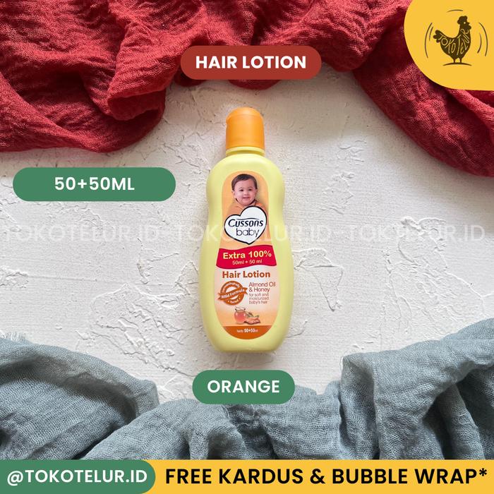 Gambar CUSSONS - Hair Lotion 50+50ml / 100+100ml | Minyak Lotion Vitamin Rambut untuk Anak Bayi - 50+50ml ORANGE dari TokTel ID undefined Tokopedia