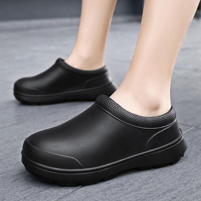 Jual Kitchen Shoes Men Garden Clogs Outdoor Casual Waterproof Rain