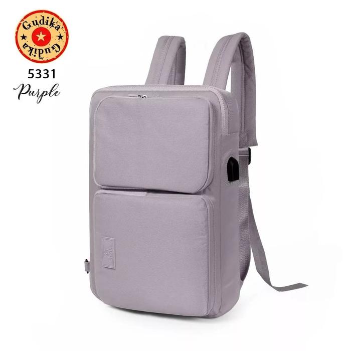 Gambar neuu ! GUDIKA Kimberly 5331 Original - Slave Laptop Tas Laptop Ransel ada USB Port 5 Fungsi Bahan Waterpoof - purple dari GrosiranTOBITA undefined Tokopedia