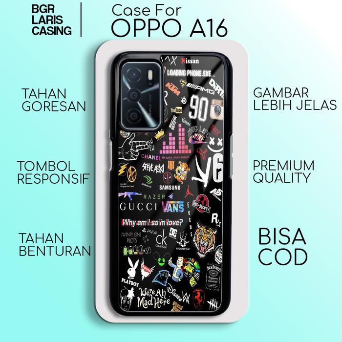 Jual POPULER CASE OPPO A16 AESTHETIC AESTHEBLACK KEREN LUCU CUTE - Main Image