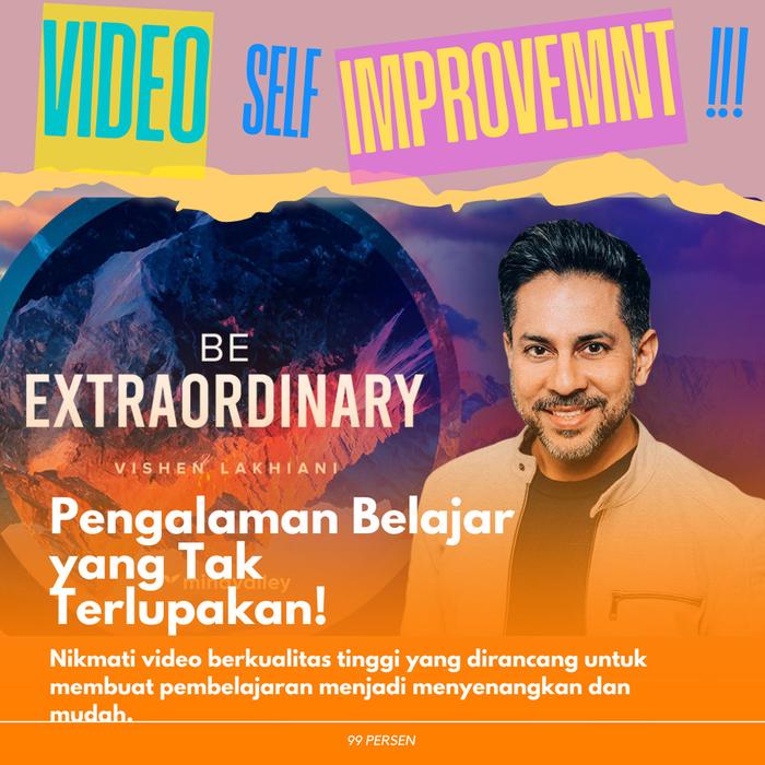 Gambar Kelas Digital/ Ecourse Mindvalley Be Extraordinary oleh Vishen Lakhiani dari Sembilan9Persen undefined Tokopedia