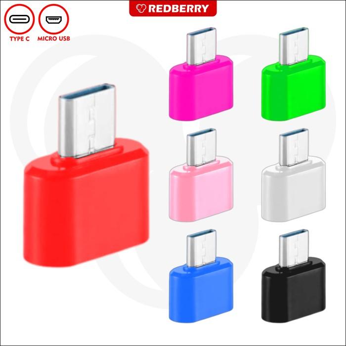 Gambar OTG konektor data transfer converter Type C Micro USB tanpa kabel - Type c dari RedBerryShop undefined Tokopedia