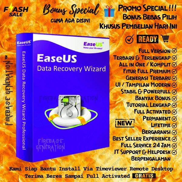 Gambar EASEUS Data Recovery Wizard Professional Full Version Versi Untuk Komputer PC Laptop Windows Permanen Activated Lifetime | Software Aplikasi Download File Digital Tools Tutorial dari Great Entity undefined Tokopedia
