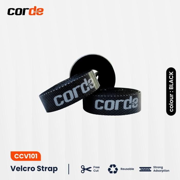Gambar CORDE Cable Strap Organizer Pengikat Perekat Kabel Serbaguna CCV101 - Hitam, 1M dari Corde Indonesia undefined Tokopedia
