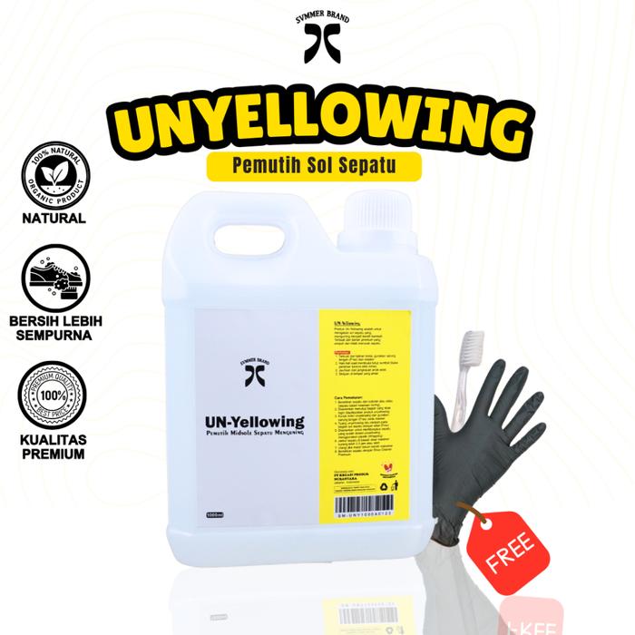 Gambar NEW SVMMER SHOES CARE UNYELLOWING 1L PEMUTIH SOL SEPATU MENGUNING 1 LITER 1000ML dari TEENMA STOREE undefined Tokopedia