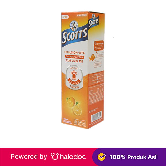 Gambar Scott's Emulsion Vita Orange 200 ml dari Apotek Bagindo Farma Batam undefined Tokopedia