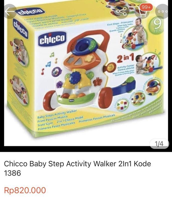 Jual SALE TERLARIS CHICCO BABY STEPS ACTIVITY WALKER