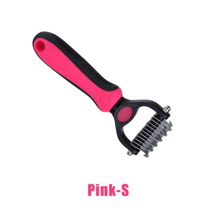 Gambar Sisir Besi Anjing Kucing Bulu Anti Gimbal Kusut Rambut Tebal Dog Cat Pet Hair Grooming Brush Comb Sisir Rambut Hewan 2 Sisi - S-Pink dari IDT4 undefined Tokopedia